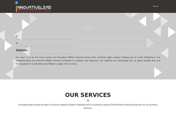 Innovative theme site design template sample