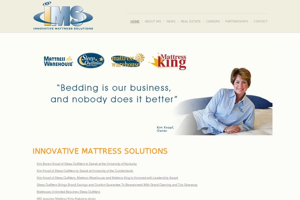 Ims theme site design template sample