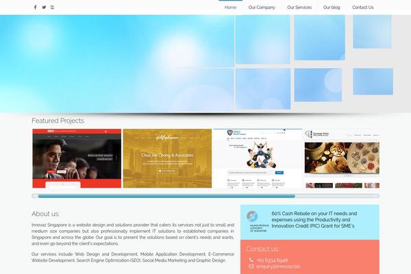 Falco theme site design template sample