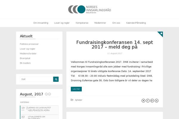 innsamlingsradet.no site used Futura