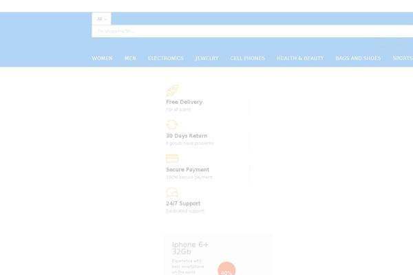 Martfury-child theme site design template sample