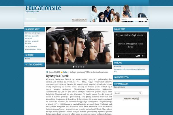 Educationsite theme site design template sample