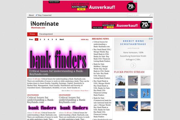 BlogNews theme site design template sample