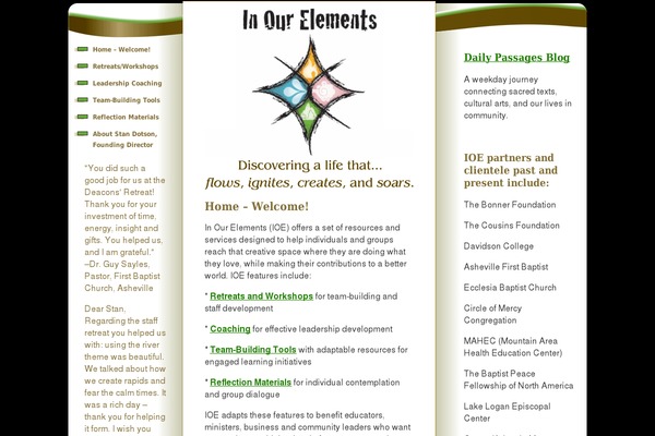 inourelements.com site used Tenley