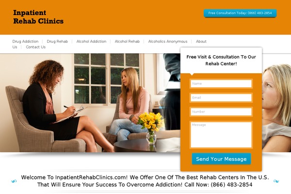 inpatientrehabclinics.com site used Blackriderstheme