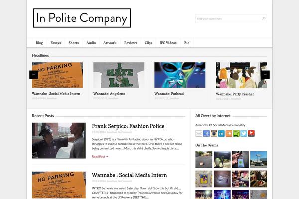 Lightly theme site design template sample