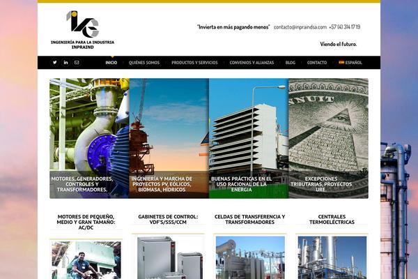 Official theme site design template sample