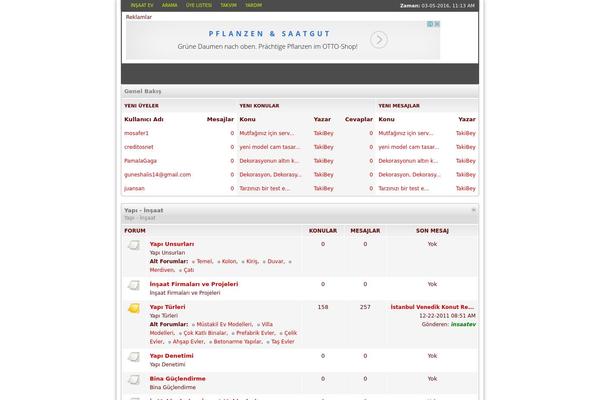 insaatev.com site used Brie