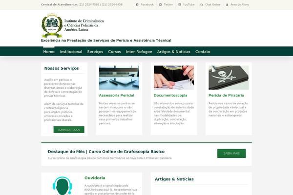 inscrim.org site used Avada Child Theme