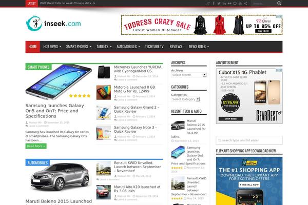 Jarida theme site design template sample