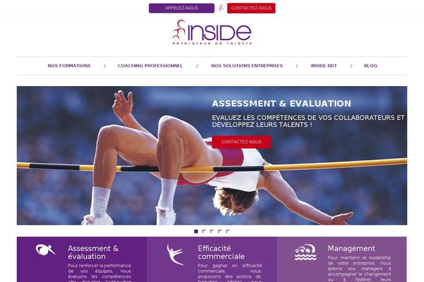 Inside theme site design template sample