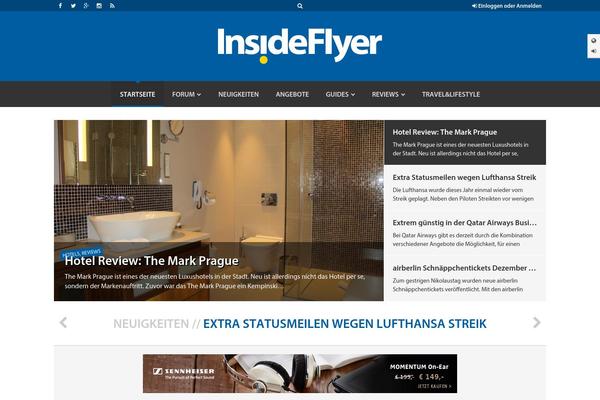 Insideflyer theme site design template sample