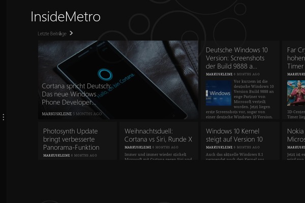 insidemetro.de site used Modern-metro
