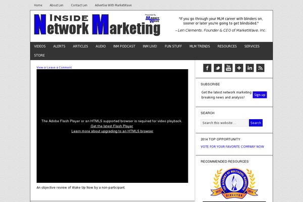 Site using Quote Rotator plugin