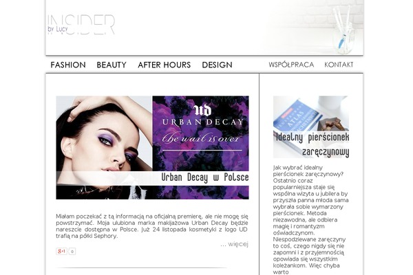 Insider theme site design template sample