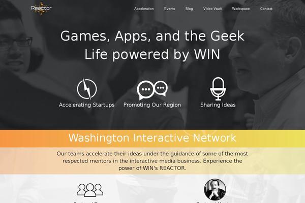 Reactor theme site design template sample