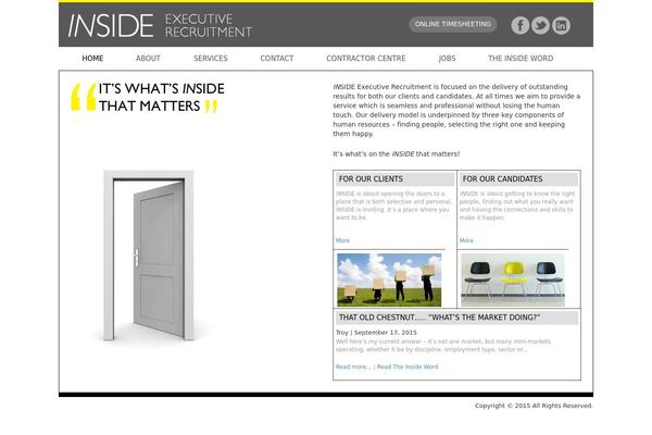 Inside theme site design template sample
