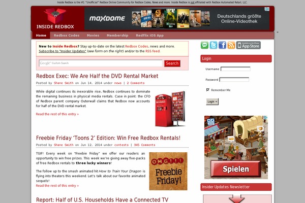 Movie World theme websites examples