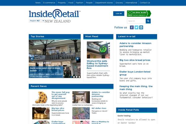 insideretail.co.nz site used Irau-child