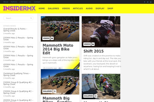Bayside theme site design template sample