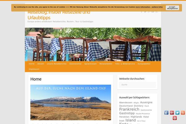 Travelify theme site design template sample