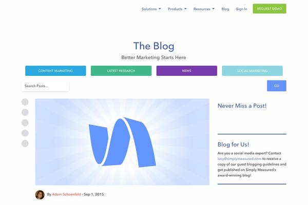 insidesocial.com site used Simplymeasured-2015