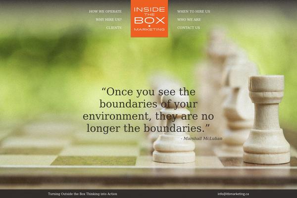 insidetheboxmarketing.ca site used Nearnothing