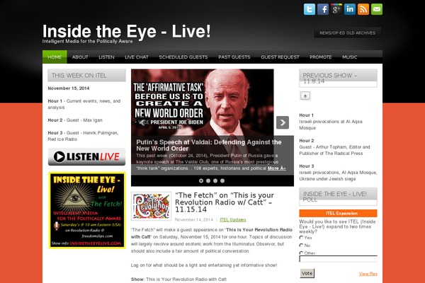 insidetheeyelive.com site used Elegantwp