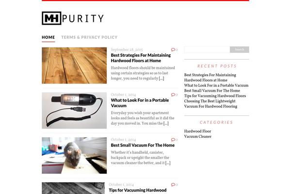 MH Purity lite theme site design template sample