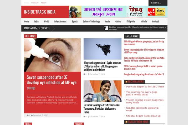 insidetrackindia.com site used Codextheme