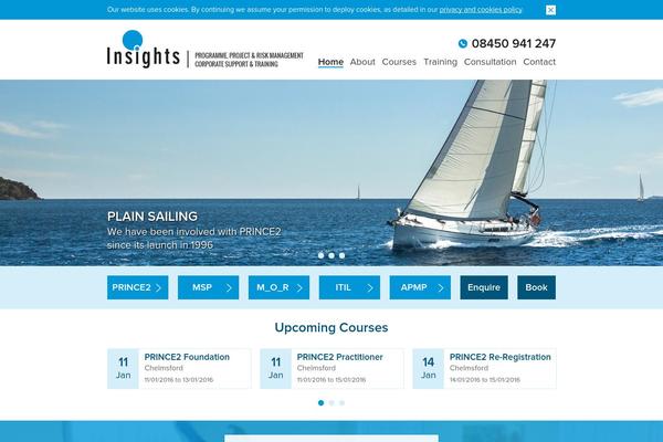 Insights theme site design template sample