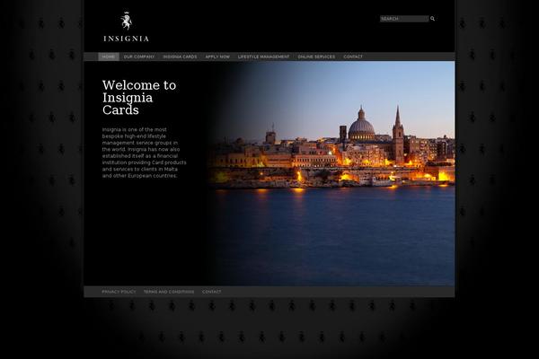 Insignia theme site design template sample