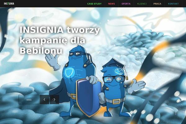 Insignia theme site design template sample