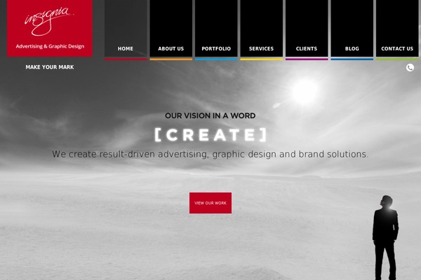 Insignia theme site design template sample