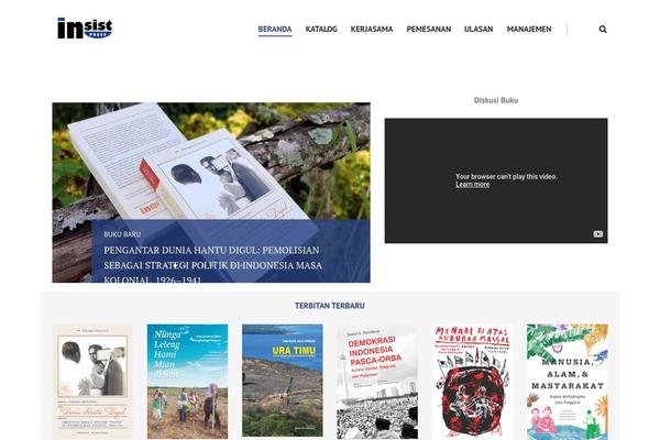 Booklovers theme site design template sample