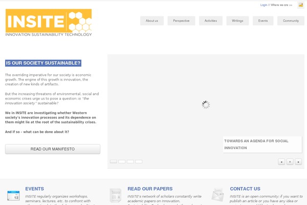 insiteproject.org site used Insite