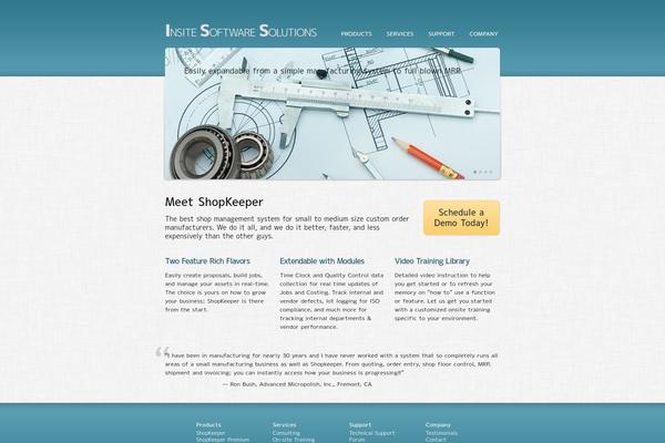 Aqua theme site design template sample