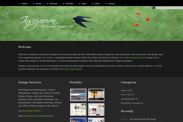 Hemingway theme site design template sample