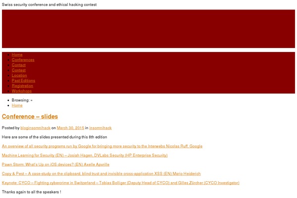 Site using WP Sticky Menu plugin