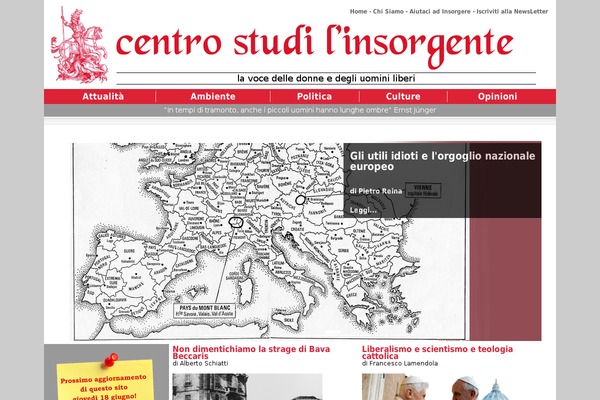 Editorial theme site design template sample