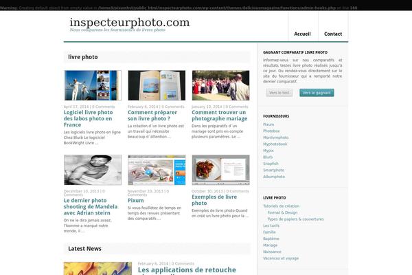 Delicious Magazine theme site design template sample