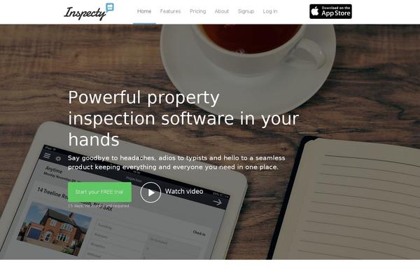 inspecty.com site used Inspecty
