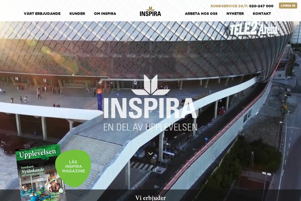 Inspira theme site design template sample