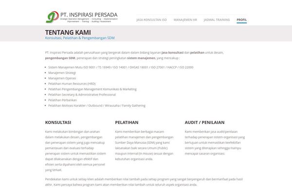 Vanguard theme site design template sample