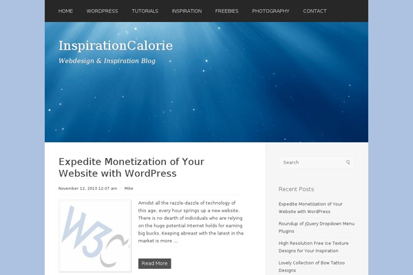 Paradise theme site design template sample