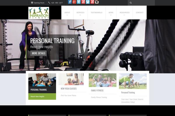 Fit Wp theme site design template sample