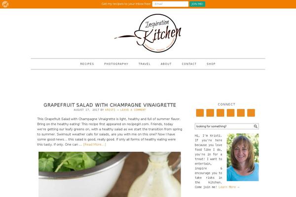 Foodie theme site design template sample