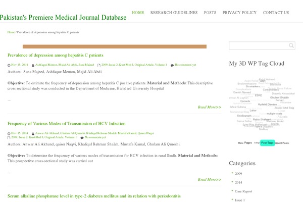 Site using 3D WP Tag Cloud-M plugin