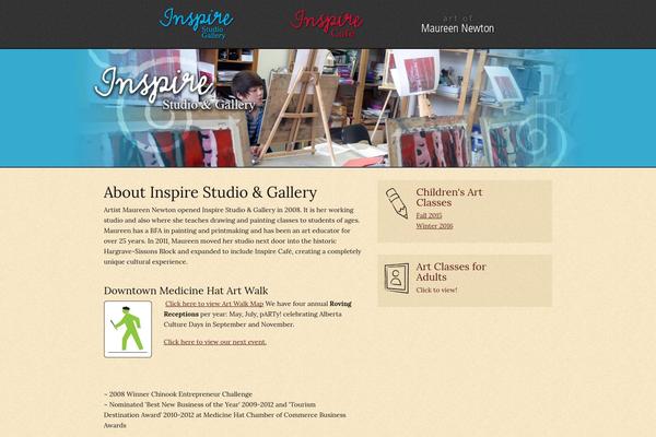 Inspire theme site design template sample