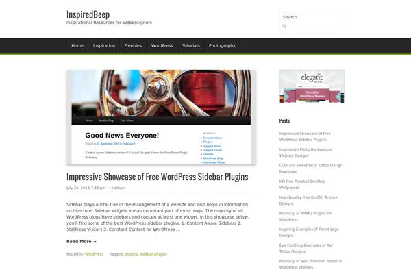 inspiredbeep.com site used Chiron